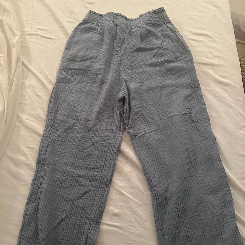 H&M high waisted light wide-leg pants